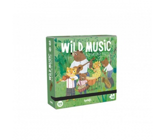 Londji   -   Dwustronne Puzzle Dla Dzieci  -  Dzika Muzyka 