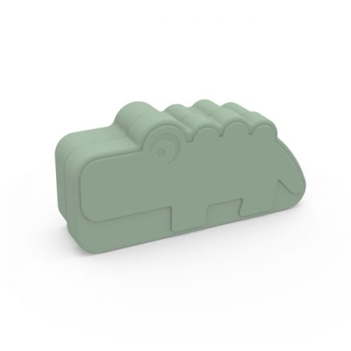 Done by Deer - Done by Deer Pudełko Lunchbox Croco Green