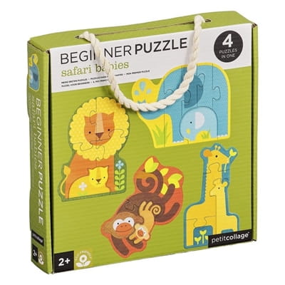 Petit Collage  -  Pierwsze Puzzle  -  Safari Baby
