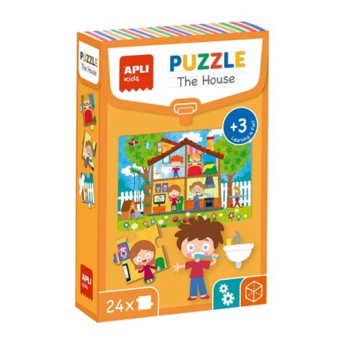 Apli Kids - Puzzle Edukacyjne 24 Elementy Apli Kids  -  Dom