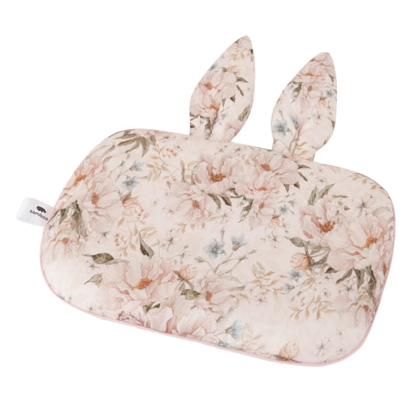 Samiboo        -        Bambusowa Poduszka z Uszami Peonie Cream