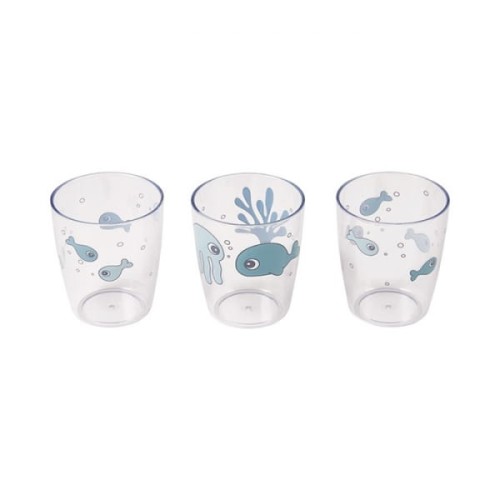 Done by Deer      -      Sea Kubki Dla Dzieci Mini Glass Blue