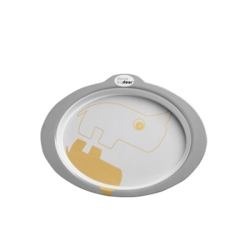 Done by Deer  - Contour Talerzyk melaminowy Grey Gold