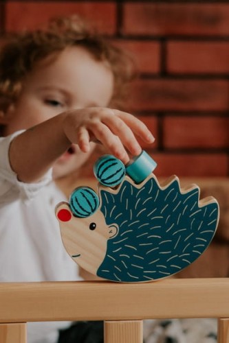 Egmont Toys® - Zabawka  gra Balansująca, Drewniany Jeżyk, Równoważnia | Egmont Toys®