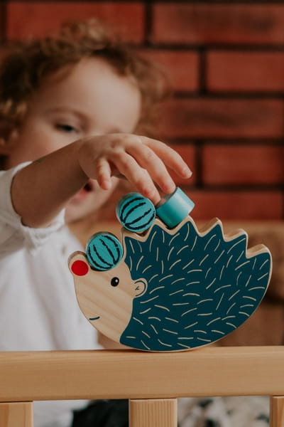 Egmont Toys® - Zabawka  gra Balansująca, Drewniany Jeżyk, Równoważnia | Egmont Toys®