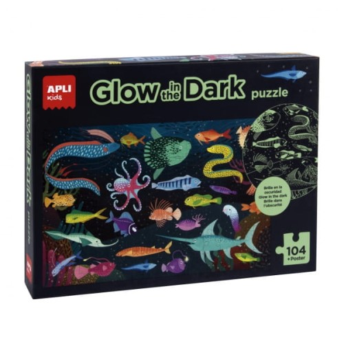 Apli Kids - Puzzle Świecące w Ciemności Apli Kids  -  Ocean 5+