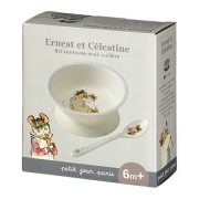 Petit Jour Paris® - Miseczka Dla Dzieci z Przyssawką i Łyżką, Ernest i Celestyna | Petit Jour Paris®