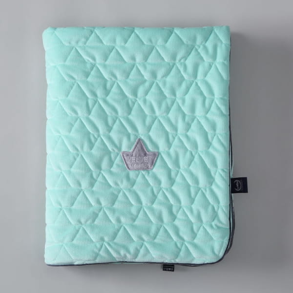 La Millou  -  narzutka przedszkolaka Velvet Collection  -  Blanket 110x140cm  -  Mint