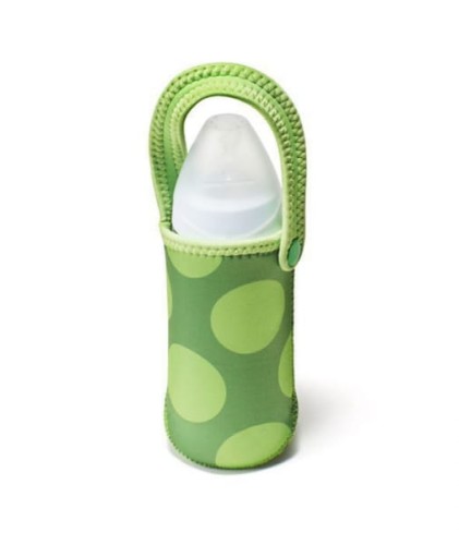 Quaranta Settimane  -  Etui Neoprenowa na Butelki, Zielone w Kropki