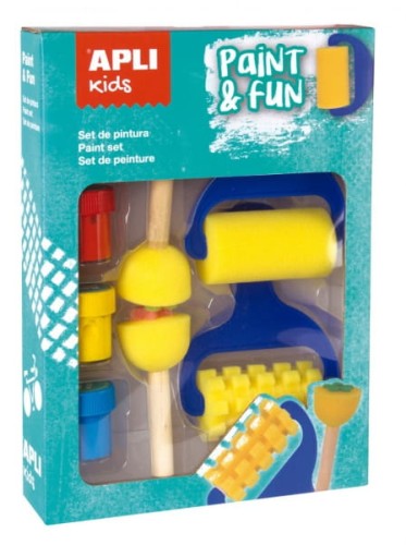 Apli Kids - Zestaw Stempelków i Wałków z Farbkami Apli Kids