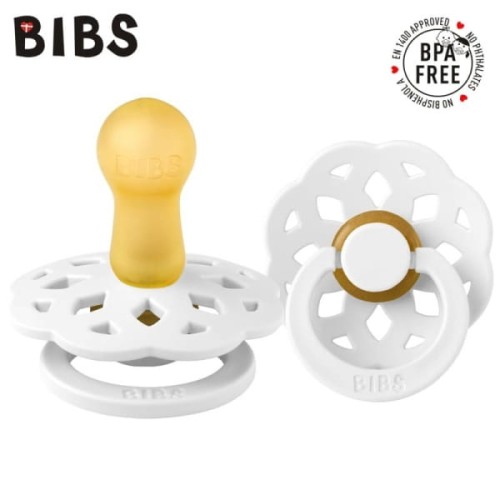 BIBS - Bibs Boheme White m Smoczek Uspokajający Kauczuk Hevea