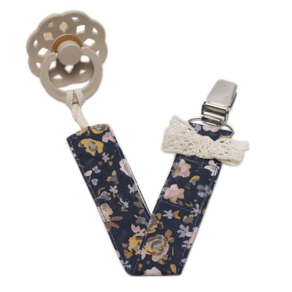 pom pom - Pom Pom  -  Zawieszka do Smoczka Pacifier Holder Boho Flopi Navy