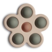 Mushie   -   Sensoryczna Zabawka  Kwiatek Press Toy Dried Thyme/natural/shifting Sand
