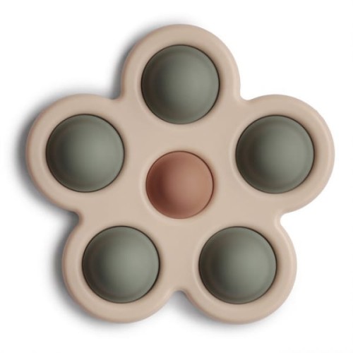 Mushie   -   Sensoryczna Zabawka  Kwiatek Press Toy Dried Thyme/natural/shifting Sand