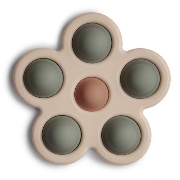 Mushie   -   Sensoryczna Zabawka  Kwiatek Press Toy Dried Thyme/natural/shifting Sand