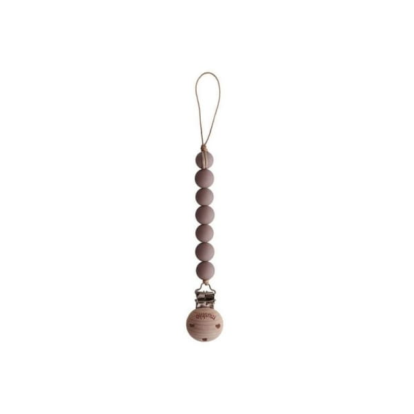 mushie - Mushie  -  Koralikowa Zawieszka do Smoczka Halo Cloudy Mauve