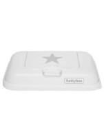 Funkybox  -  Pojemnik na Chusteczki to go White Silver Star