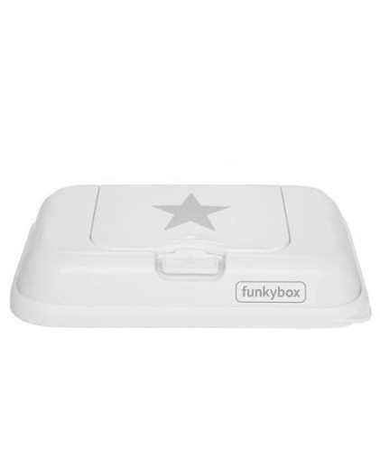 Funkybox  -  Pojemnik na Chusteczki to go White Silver Star