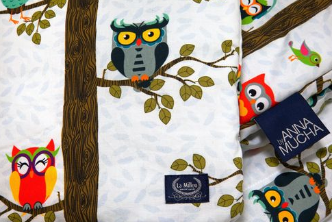 La Millou  -  śpiworek do spania  Sleeping bag s  - by anna mucha owl radio &amp; mint rickrack