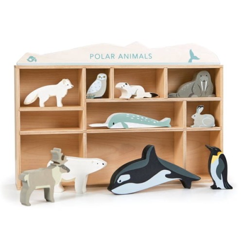 tender leaf toys - Drewniane Figurki do Zabawy  -  Zwierzęta Polarne, Tender Leaf Toys