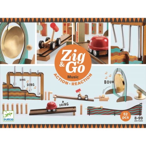 Djeco   -   Tor do Układania Zig&amp;go 52 Elementy