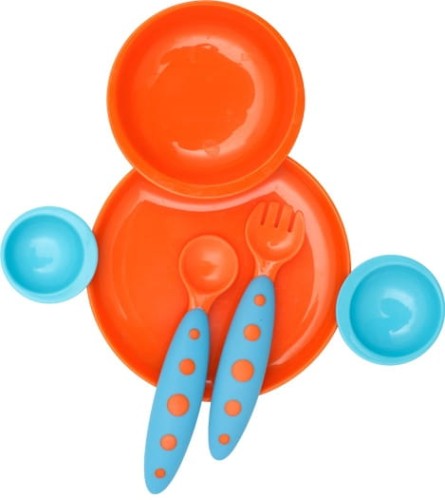 Boon  -  Zestaw Jedzeniowy Orange/blue