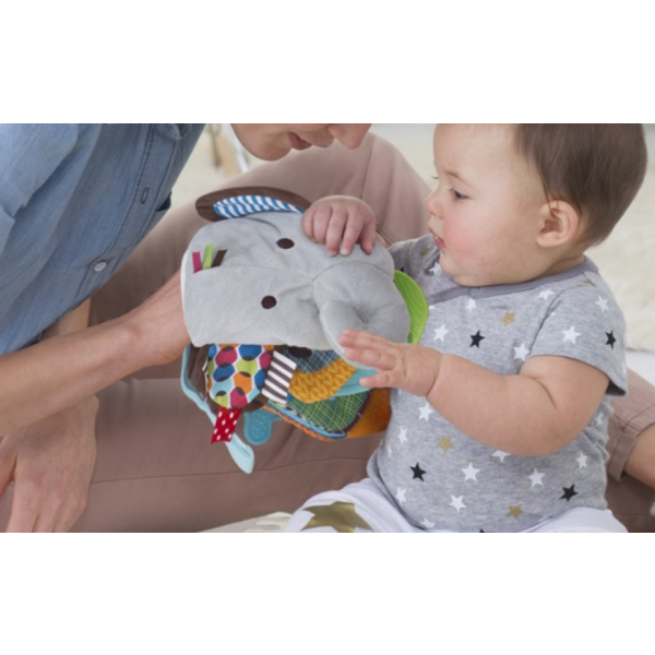 Skip hop  -  Książeczka–pacynka Bandana Buddies Słoń