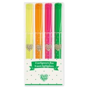 Djeco          -       Zestaw 4 Fluorescencyjnych Zakreślaczy Dd03789