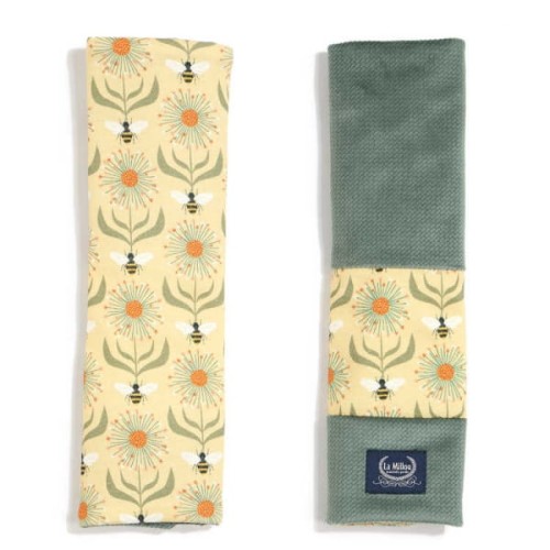 La Millou   -   ORGANIC JERSEY COLLECTION - SEATBELT COVER - BEEBEE- VELVET KHAKI