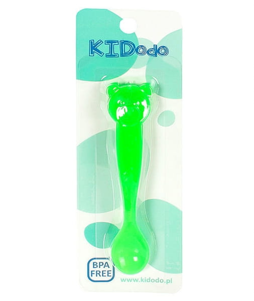 Kidodo  -  Łyżeczki Zmieniające Kolor  -  Zielony Miś 2 Szt.