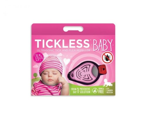 Tickless  - Ultradźwiękowa ochrona przed kleszczami Baby Różowy