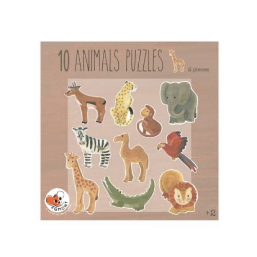 Egmont Toys® - Puzzle 10 Afrykańskich Zwierząt | Egmont Toys®