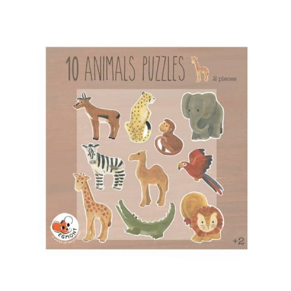Egmont Toys® - Puzzle 10 Afrykańskich Zwierząt | Egmont Toys®