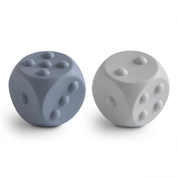Mushie          -          Sensoryczna Zabawka Toy Kostka 2    -    Tradewinds/stone