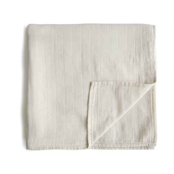 Mushie  -  Otulacz Kocyk Letni 100% Organic Cotton Fog