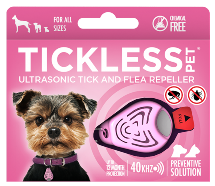 Tickless   -   Ultradźwiękowa Ochrona Przed Kleszczami Pet Pink