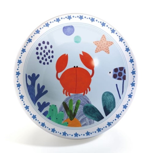 Djeco            -          Piłka Gumowa Ocean Średnica 22 cm Dj00168