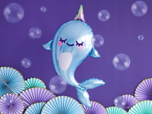 Party Deco       -      Balon Foliowy Narwal 55cm x 87cm