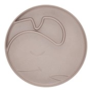 Lille Vilde  -  Talerzyk Bambusowy Bamboo Whale Plate Taupe