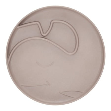 Lille Vilde  -  Talerzyk Bambusowy Bamboo Whale Plate Taupe