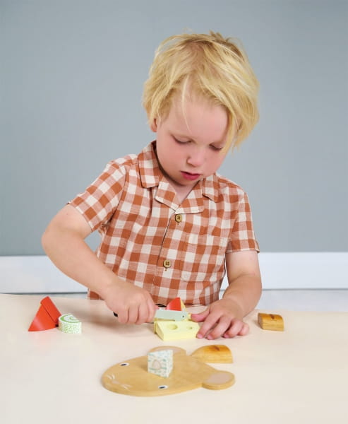 tender leaf toys - Drewniana Deska z Serami do Krojenia