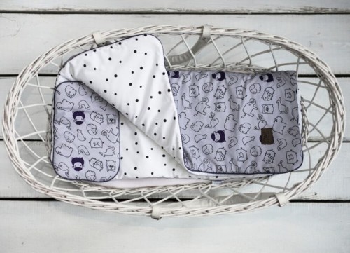 Pościel z Wypełnieniem Newborn Purple