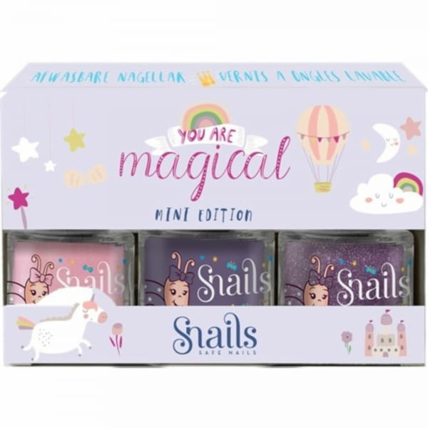 Snails - Zestaw 3 Lakierów do Paznokci Dla Dzieci Snails Mini  -  Unicorn Edycja Specjalna