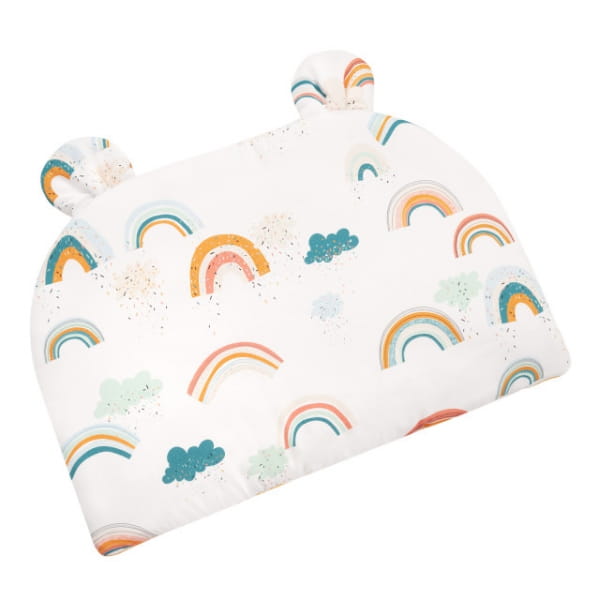 Samiboo  - Bambusowa Poduszka Tęcza z Uszkami 25x35 Musztardowa Wypustka