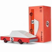 Candylab Toys  -  Drewniane Autko Candycar  -  red Racer #5 F195