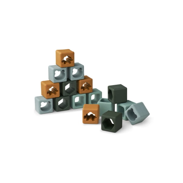 Liewood     -      Klocki Loren 16 - Pak – Green Multi Mix