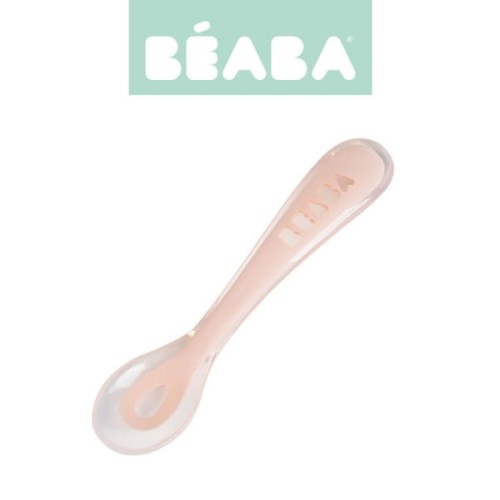 Beaba  -  Łyżeczka Silikonowa 8m+ Pink