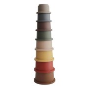 Mushie  -  Stacking Tower Retro  -  Wieża piramida z Kubeczków