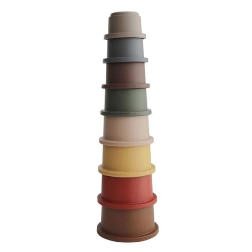 Mushie  -  Stacking Tower Retro  -  Wieża piramida z Kubeczków