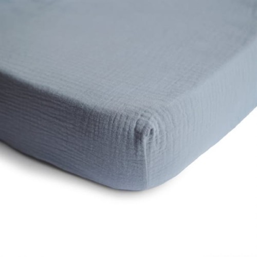 mushie -  Prześcieradło do Łóżeczka 120 x 60 cm Breathable Cotton Tradewinds